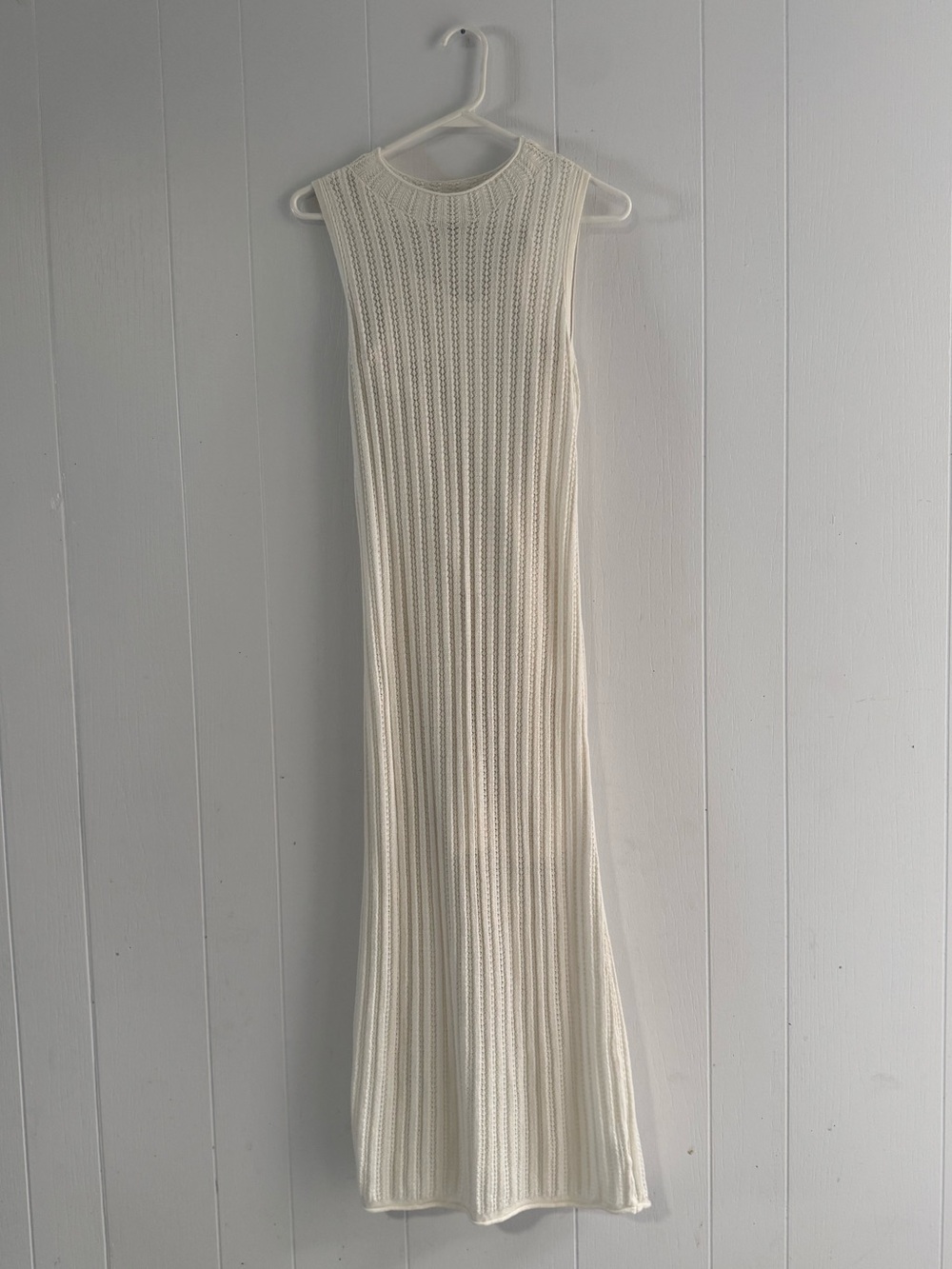 A New Day Open Knit Slip Lined Maxi Size Small